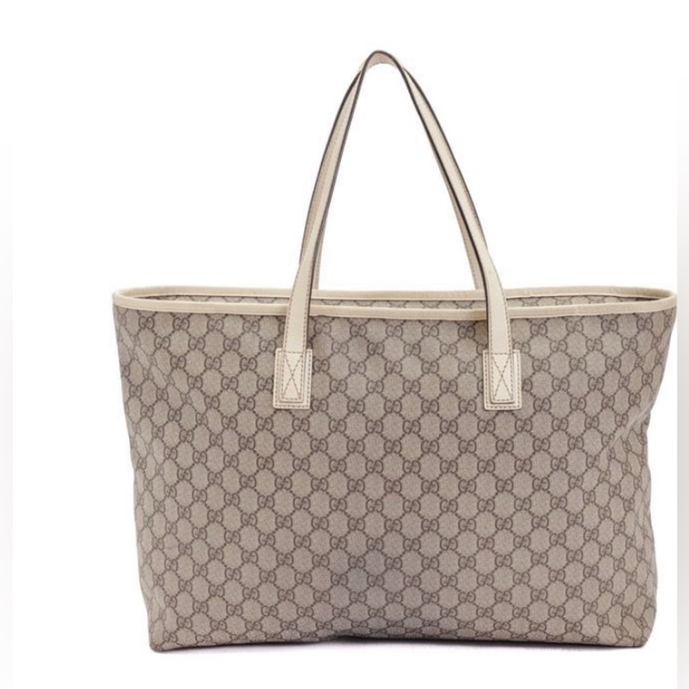 Pre Owned Authentic Large Gucci beige tote